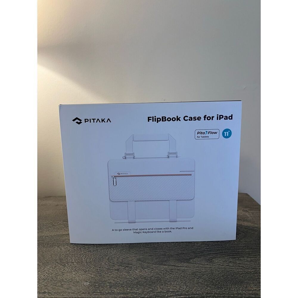 PITAKA FlipBook Case for iPad 11” – Premium Carbon Fiber Style Sleeve – New in B